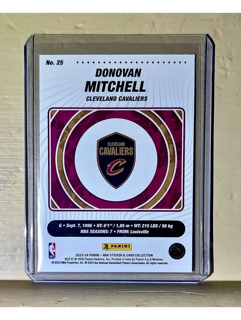 Donovan Mitchell 2023-24 Panini NBA Basketball #25 Card Cleveland Cavaliers